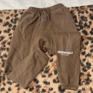 Essentials Kids Brown Sweatpants